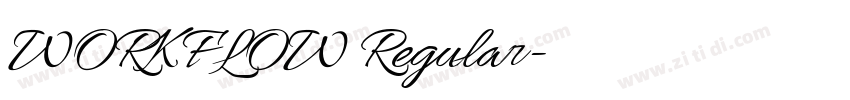 WORKFLOW Regular字体转换 WORKFLOW Regular字体转换